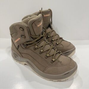 Lowa Brown Lace-Up Ankle Boots for Women